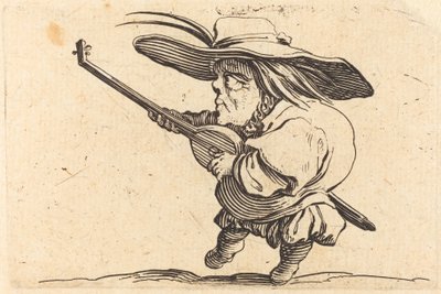 El tañedor de laúd, c. 1622 de Jacques Callot