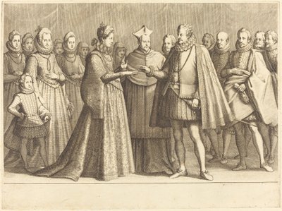 El Matrimonio de Ferdinando y Cristina de Lorena de Jacques Callot