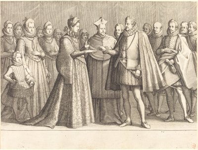 El matrimonio de Ferdinando y Cristina de Lorena de Jacques Callot