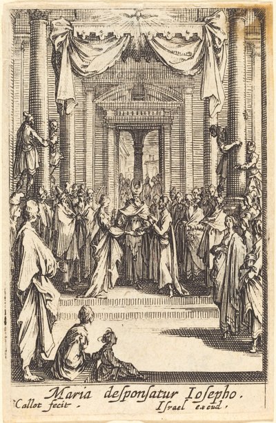 El matrimonio de la Virgen, en o después de 1630 de Jacques Callot