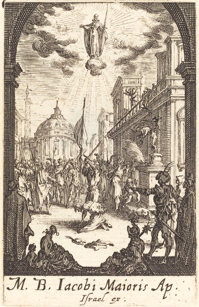 El martirio de Santiago el Mayor, c. 1634-1635 de Jacques Callot