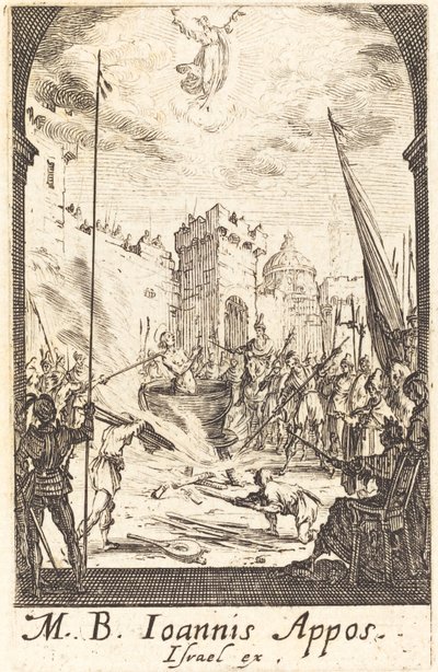 El martirio de San Juan el Evangelista de Jacques Callot