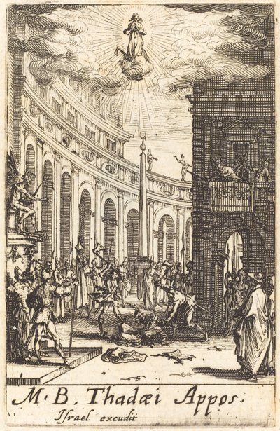 El martirio de San Tadeo de Jacques Callot