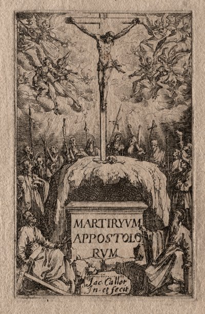 El Martirio de los Apóstoles: Portada de Jacques Callot
