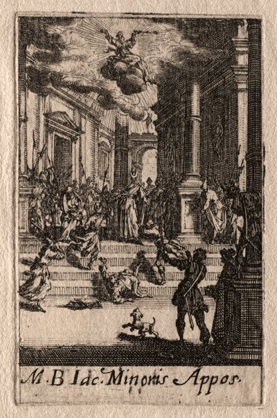 El Martirio de los Apóstoles: Santiago el Menor de Jacques Callot