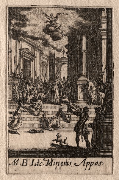 El Martirio de los Apóstoles: San Santiago el Menor de Jacques Callot