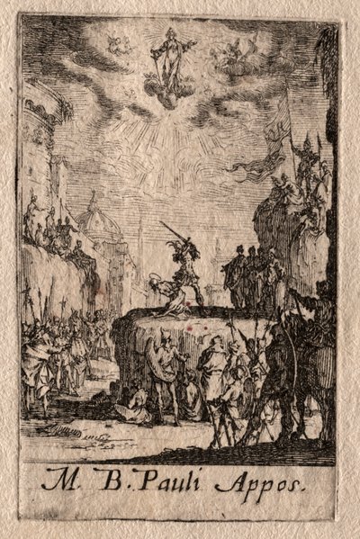 El Martirio de los Apóstoles: San Pablo de Jacques Callot
