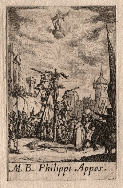El martirio de los apóstoles: San Felipe de Jacques Callot