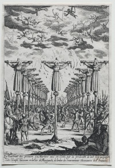 Los mártires de Japón, 1600s de Jacques Callot