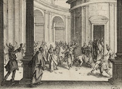 Los mercaderes expulsados del templo de Jacques Callot