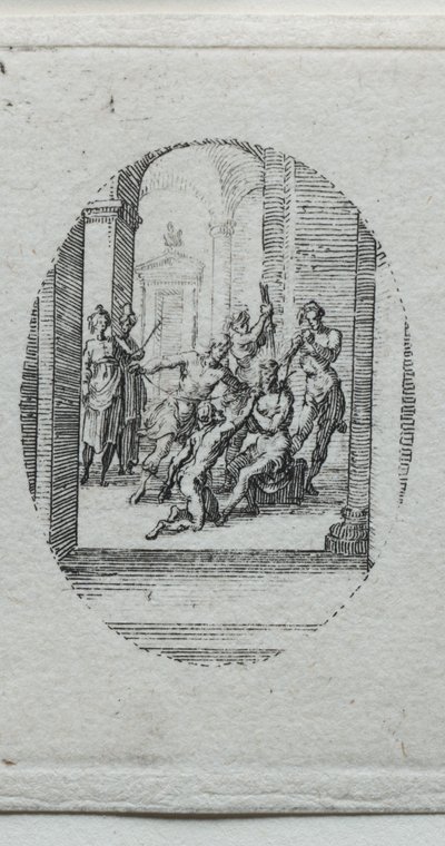 Los misterios de la Pasión: Cristo Coronado de Espinas de Jacques Callot