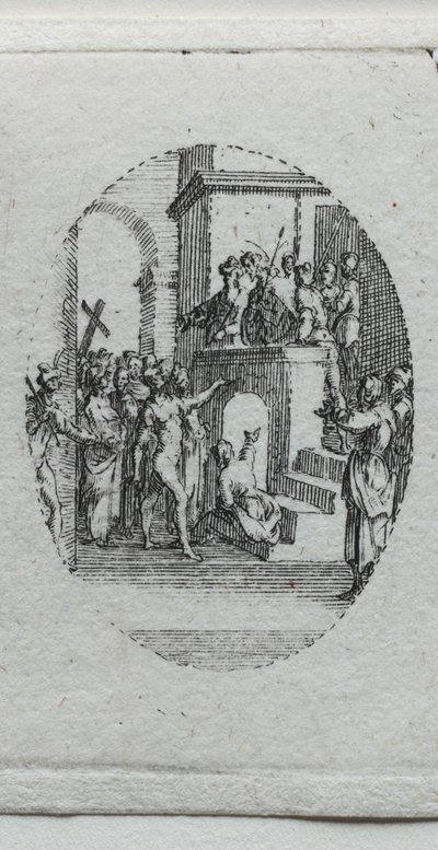Los misterios de la Pasión: Cristo presentado al pueblo de Jacques Callot