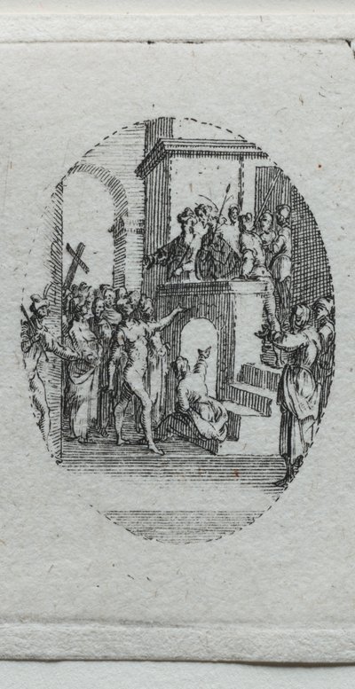 Los misterios de la Pasión: Cristo presentado al pueblo de Jacques Callot