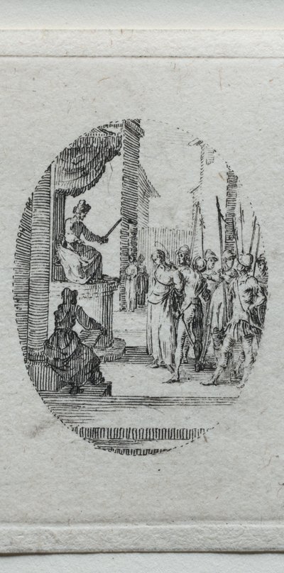 Los Misterios de la Pasión: Cristo ante Pilato de Jacques Callot