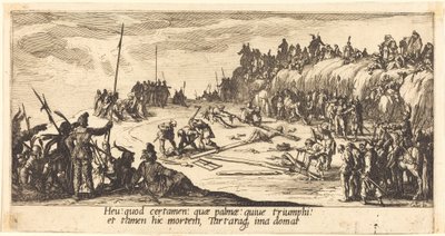 La clavada en la cruz de Jacques Callot