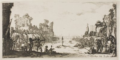 La ordalía de las flechas (San Sebastián) de Jacques Callot