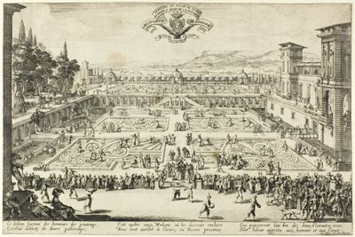 Los Jardines del Palacio en Nancy de Jacques Callot