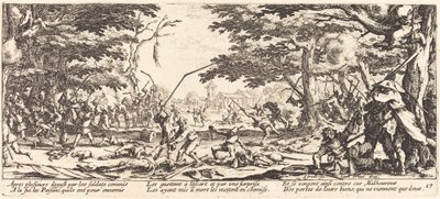 Los campesinos se vengan, c. 1633 de Jacques Callot
