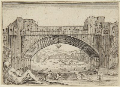 El Ponte Vecchio, Florencia de Jacques Callot
