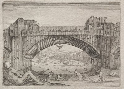 The Ponte Vecchio, Florence de Jacques Callot
