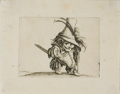 El hombre barrigón con un sombrero alto, de Varie Figure Gobbi de Jacques Callot