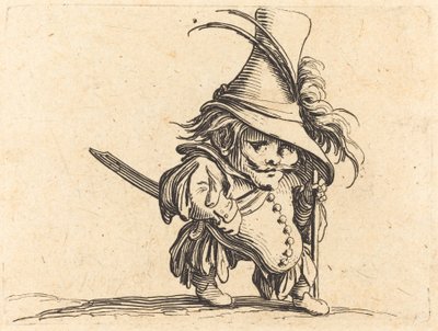 El hombre barrigón con el sombrero alto de Jacques Callot