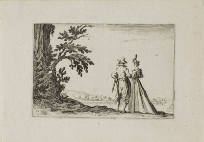 El paseo, de Los caprichos de Jacques Callot