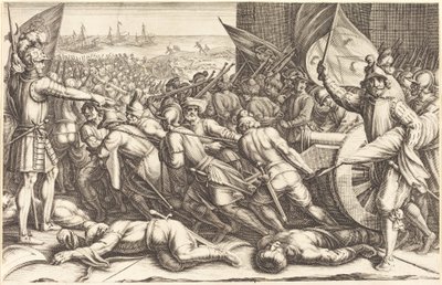 El reembarque de las tropas, c. 1614 de Jacques Callot