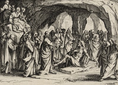 La resurrección de Lázaro de Jacques Callot