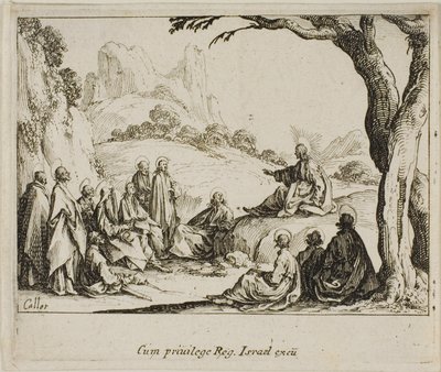 El Sermón de la Montaña, del Nuevo Testamento de Jacques Callot