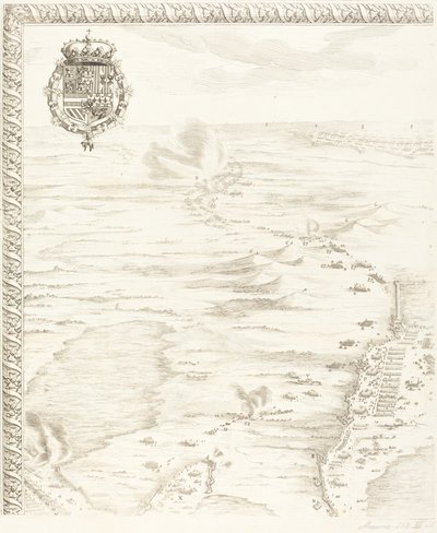 El sitio de Breda [lámina 1 de 6] de Jacques Callot