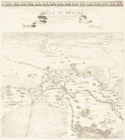 El sitio de Breda [lámina 2 de 6] de Jacques Callot