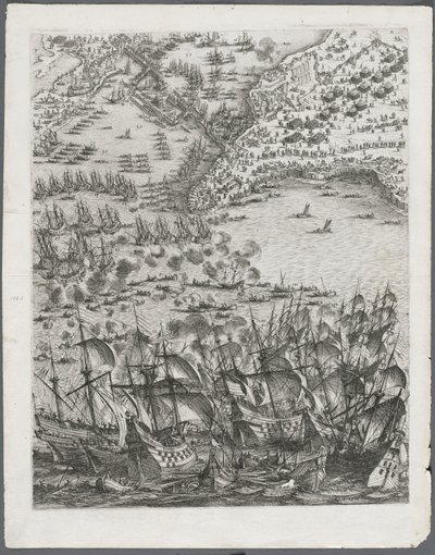 El asedio de La Rochelle: Placa 11, 1628-1630 de Jacques Callot
