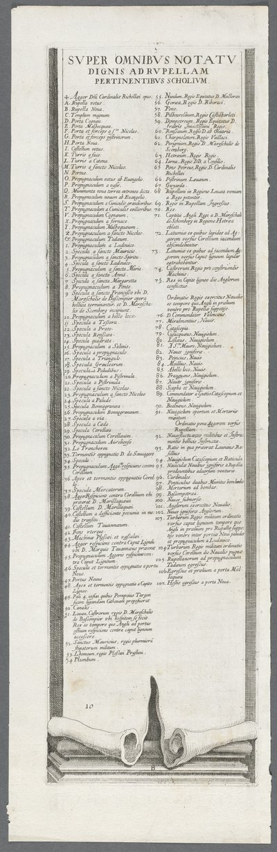 El asedio de La Rochelle: lámina 13 de Jacques Callot