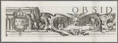 El sitio de La Rochelle: Placa 1 de Jacques Callot