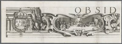 El asedio de La Rochelle: Placa 1, 1628-1630 de Jacques Callot