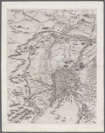 El asedio de La Rochelle: Placa 6, 1628-1630 de Jacques Callot