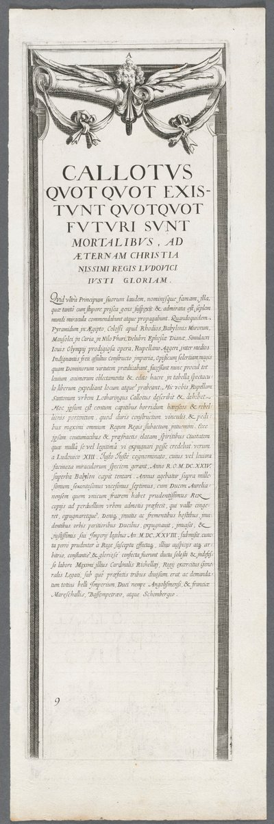 El asedio de La Rochelle: Placa 8 de Jacques Callot