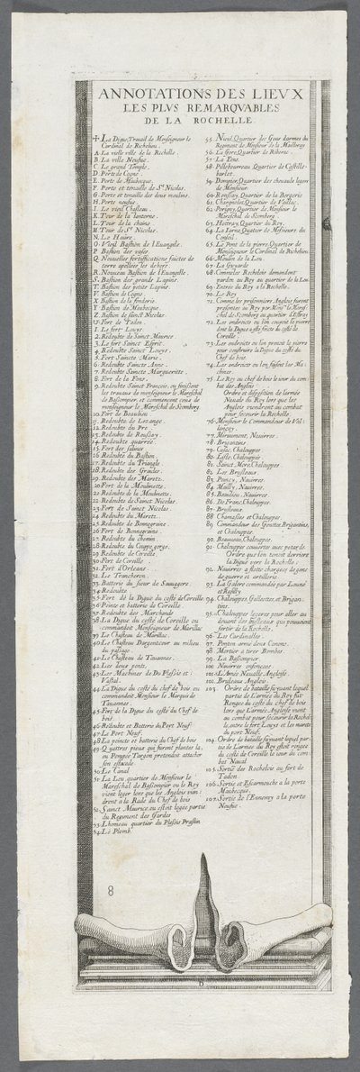 El asedio de La Rochelle: Lámina 9 de Jacques Callot