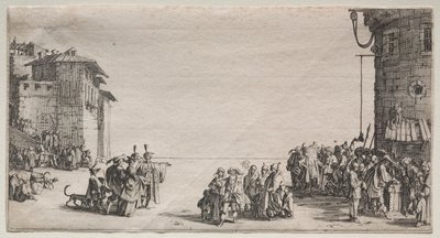 El mercado de esclavos, 1629 de Jacques Callot