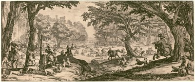 La caza del ciervo de Jacques Callot