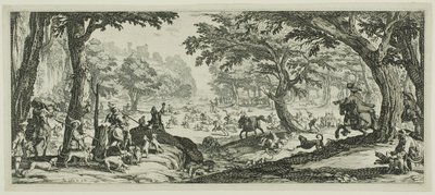 La Caza del Ciervo de Jacques Callot