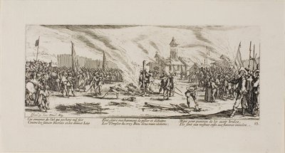 La Estaca, lámina trece de Las miserias de la guerra de Jacques Callot