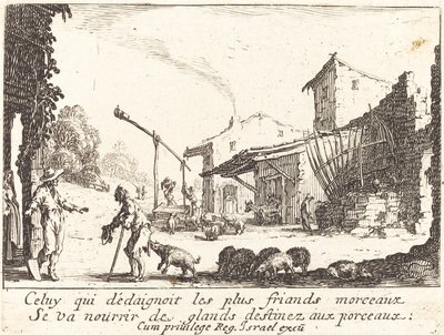 El porquero, 1635 de Jacques Callot