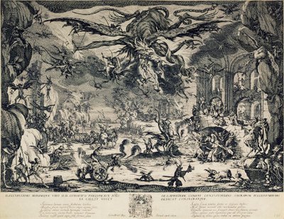 La tentación de San Antonio, 1635 de Jacques Callot