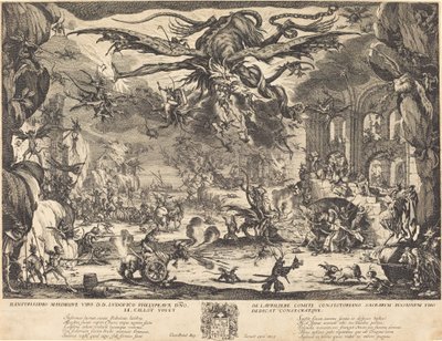 La Tentación de San Antonio (segunda versión) de Jacques Callot
