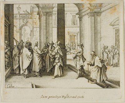 El tributo al César, del Nuevo Testamento de Jacques Callot