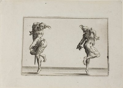 Los dos pantaloncitos de espaldas, de Los Caprichos de Jacques Callot
