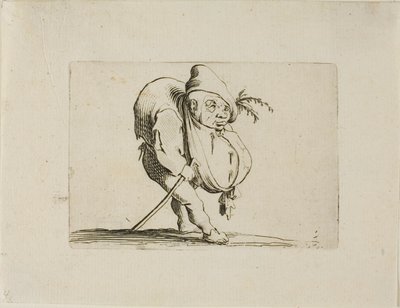 El desigual con un bastón, de Varie Figure Gobbi de Jacques Callot