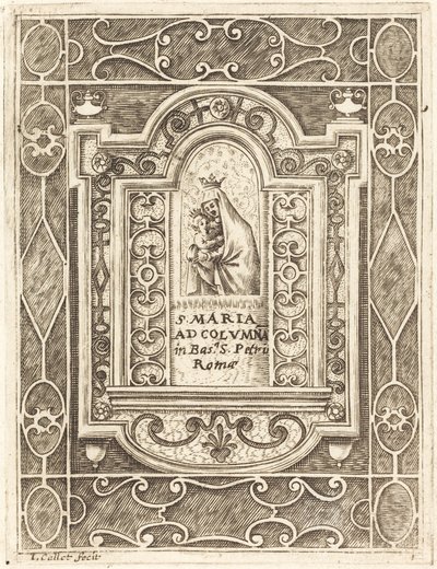 La Virgen en la columna, 1608-1611 de Jacques Callot